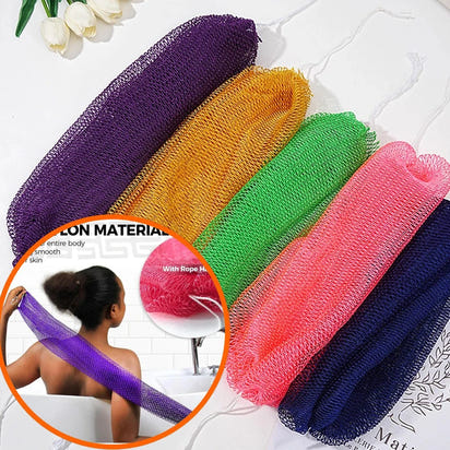 African Net Sponges Authentic Exfoliating Bath Sponge Scrub Deep Cleaning For Smoothing Arm Foot Back Neck Leg Body Skin