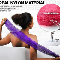 African Net Sponges Authentic Exfoliating Bath Sponge Scrub Deep Cleaning For Smoothing Arm Foot Back Neck Leg Body Skin