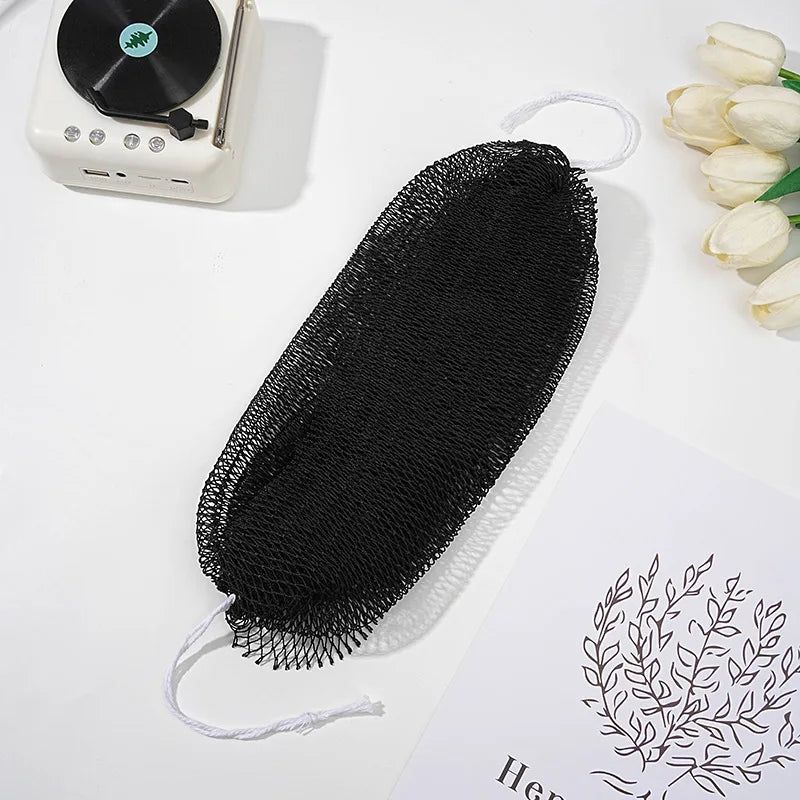 African Net Sponges Authentic Exfoliating Bath Sponge Scrub Deep Cleaning For Smoothing Arm Foot Back Neck Leg Body Skin